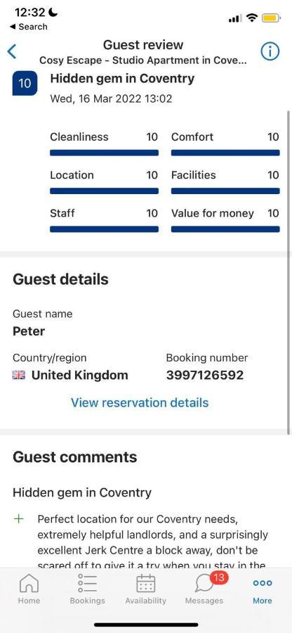 Cosy Escape - Studio Apartment In Coventry City Centre Kültér fotó